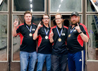 Kuvassa Jukka Repo, Miika Immonen, Kimmo Parviainen ja  Tomi Friman (vasemmalta oikealle). (Kuva: Veera Santanen)