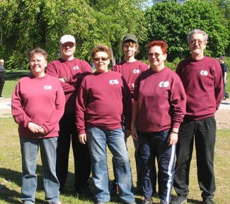 Tukholman Mayo-kisaajia 2008 (Riitta, Sakari, Pirjo-Liisa, Juho, Stiina, Saku)